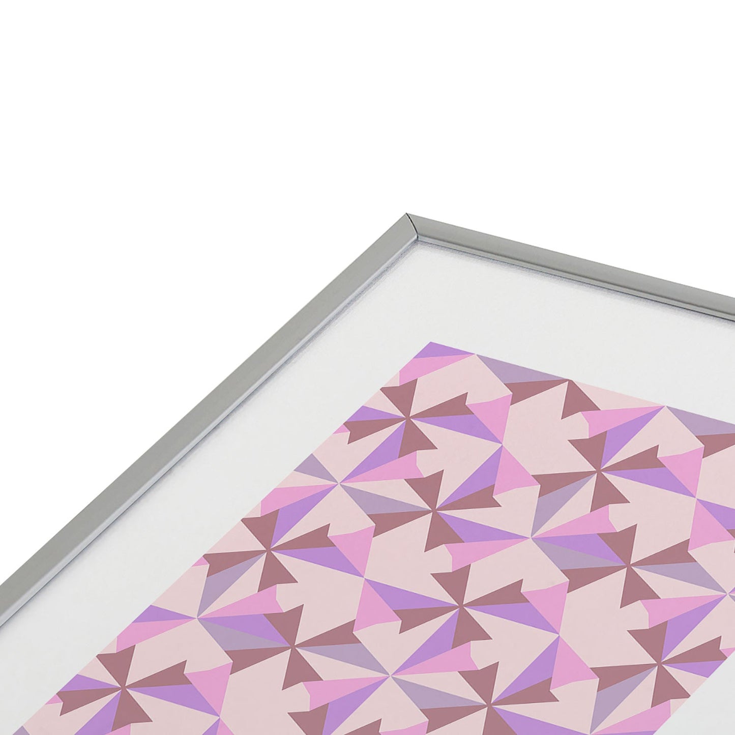 Mirimo Bosa Rosado Metal Framed Art Print