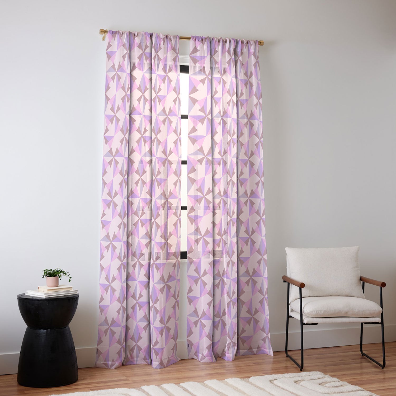 Mirimo Bosa Rosado Sheer Window Curtain