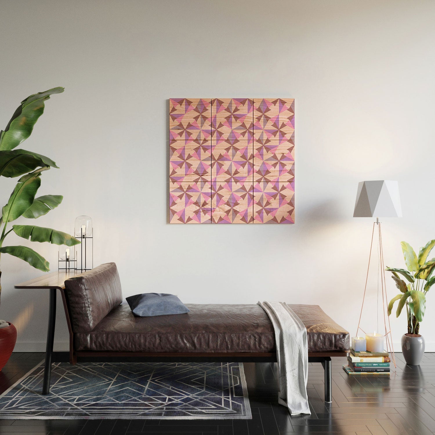 Mirimo Bosa Rosado Wood Wall Mural
