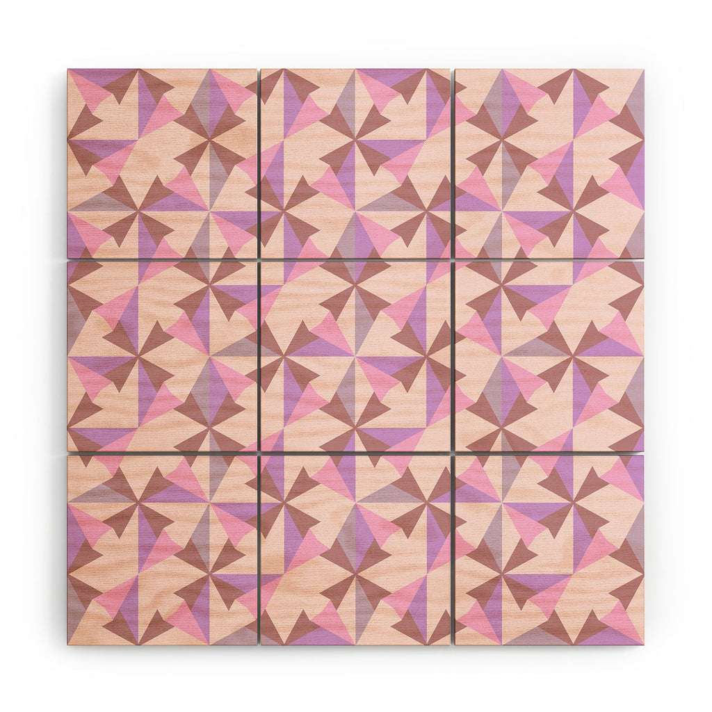 Mirimo Bosa Rosado Wood Wall Mural
