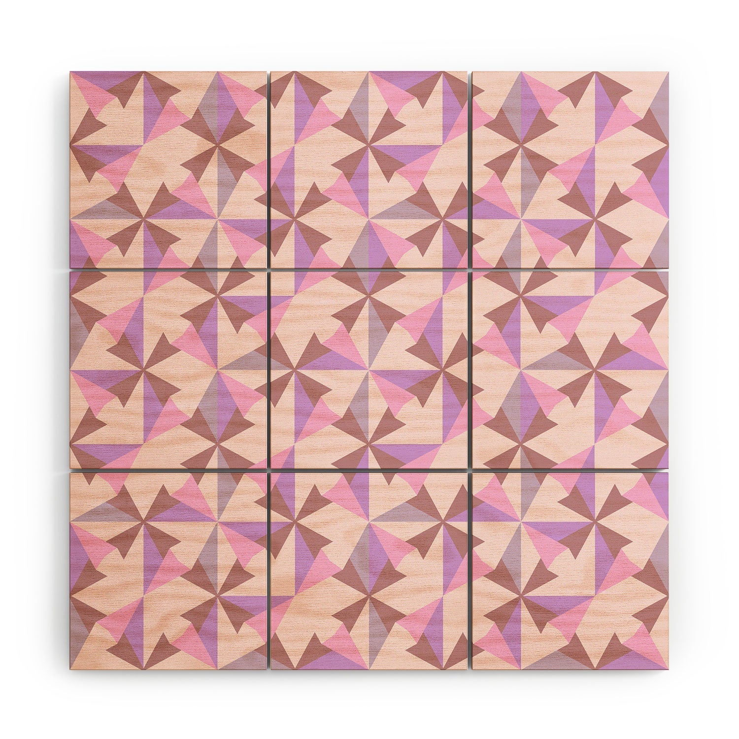 Mirimo Bosa Rosado Wood Wall Mural