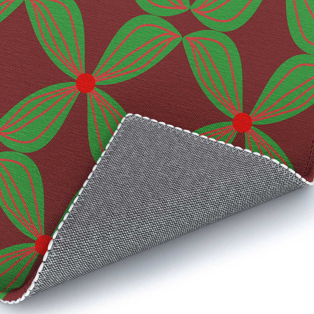 Mirimo Bows and Christmas Greens Area Rug