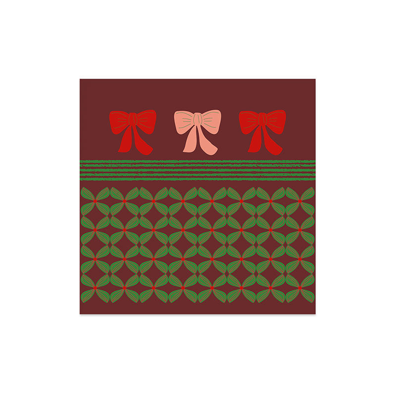 Mirimo Bows and Christmas Greens Art Print
