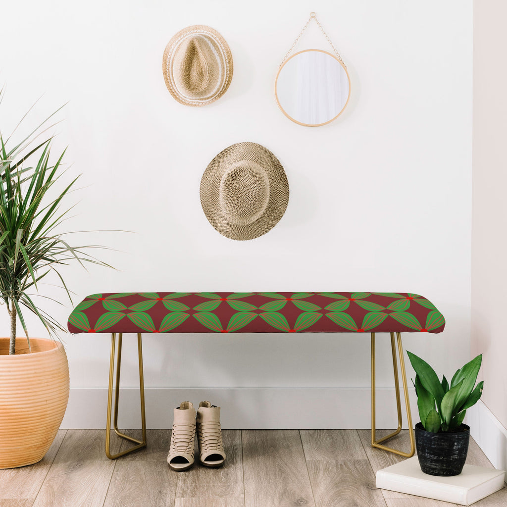 Mirimo Bows and Christmas Greens Bench