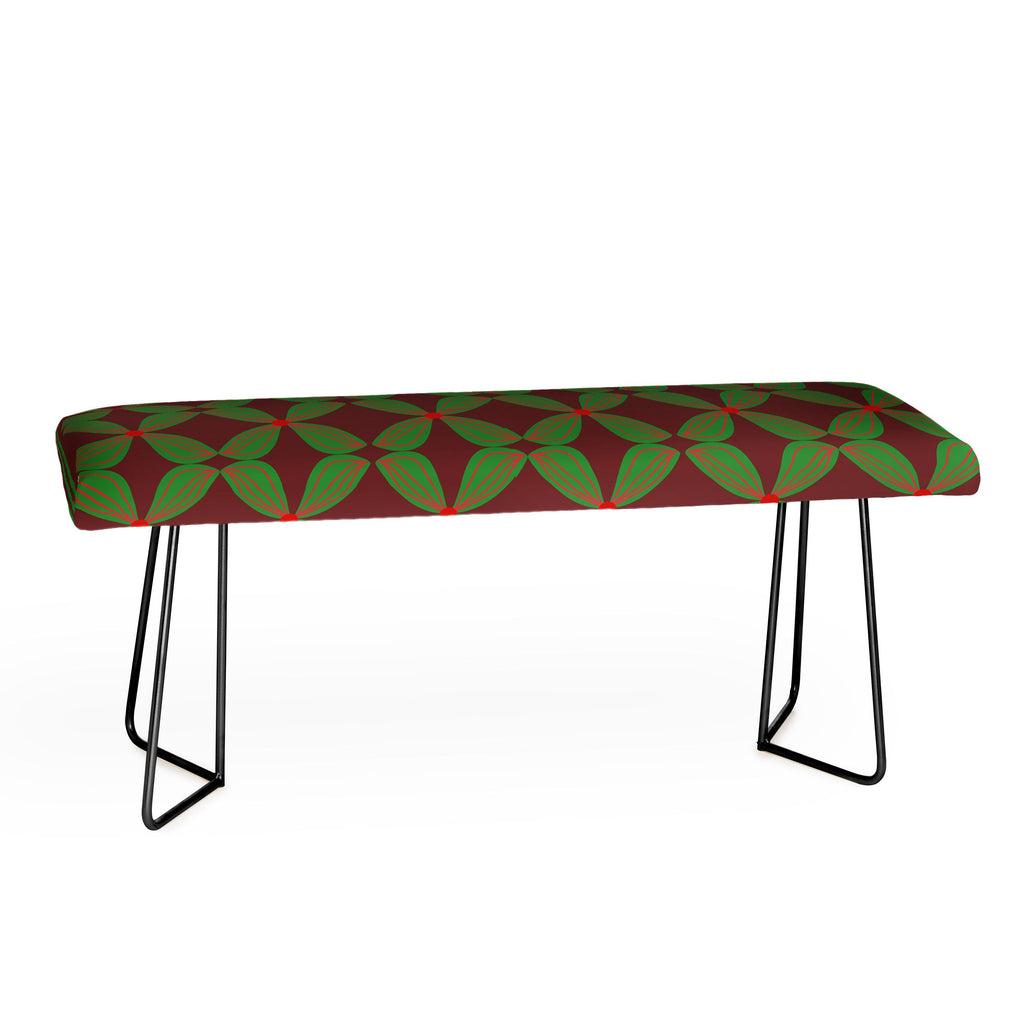 Mirimo Bows and Christmas Greens Bench