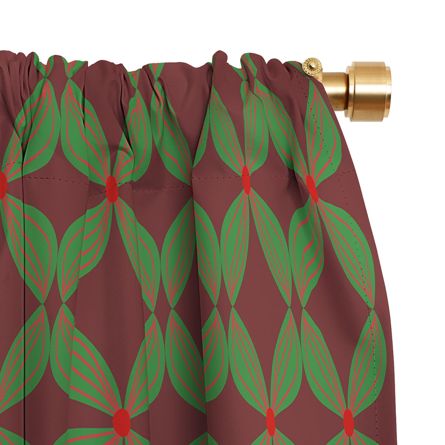 Mirimo Bows and Christmas Greens Blackout Non Repeat