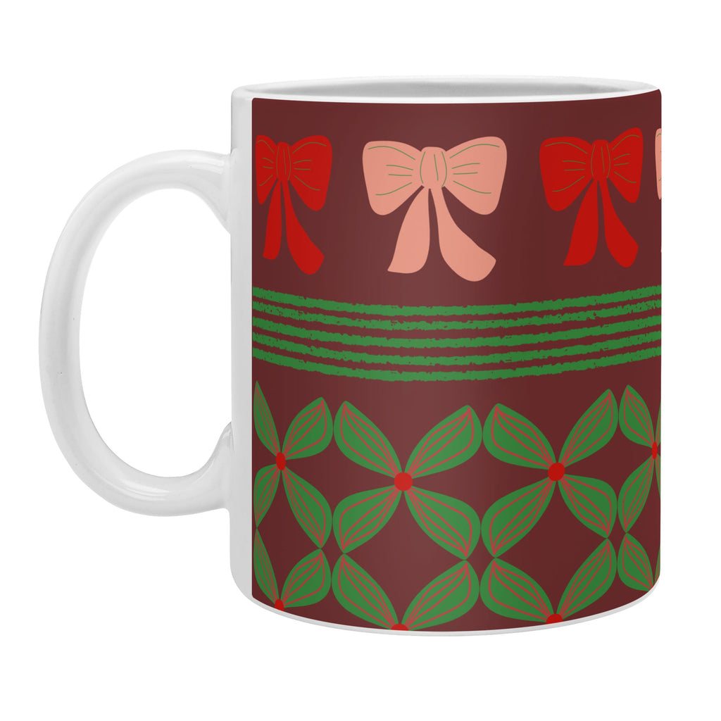 Mirimo Bows and Christmas Greens Coffee Mug