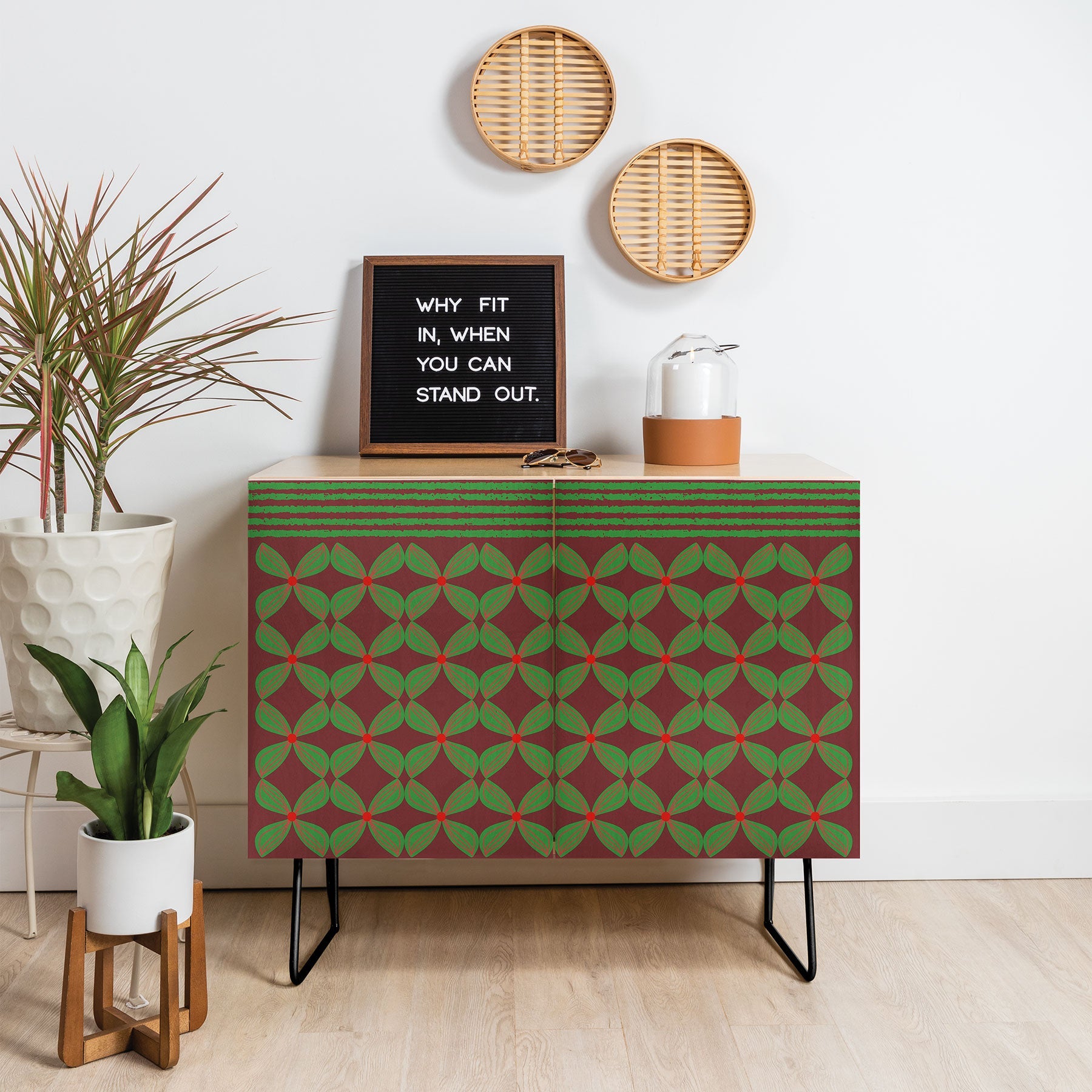 Mirimo Bows and Christmas Greens Credenza