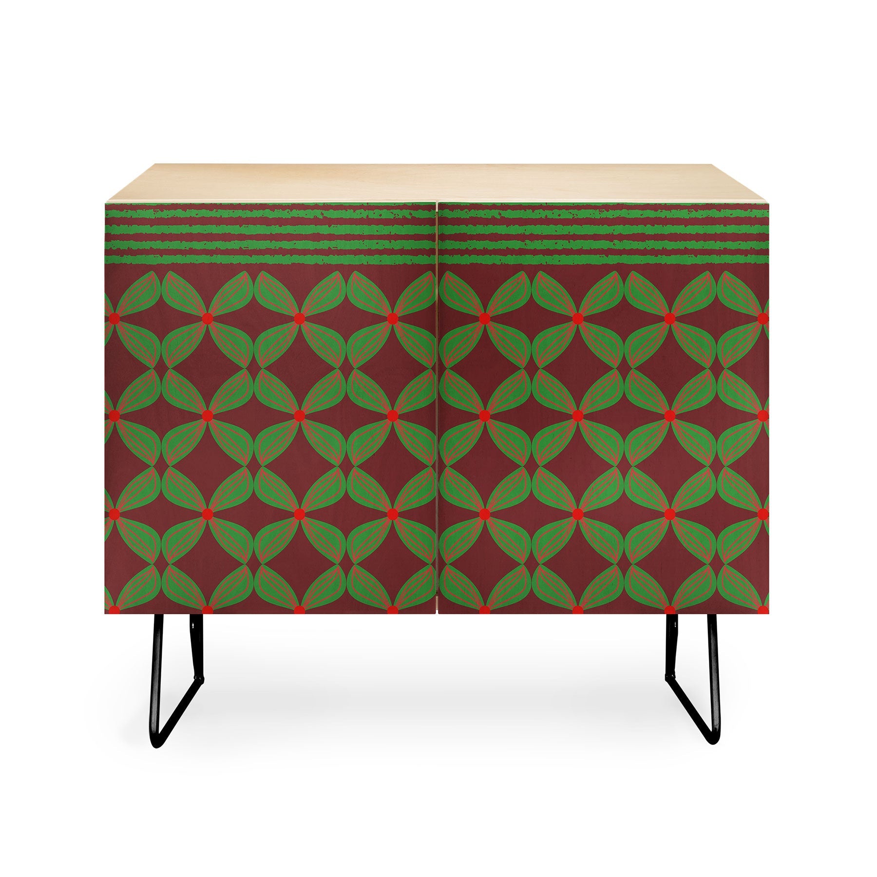 Mirimo Bows and Christmas Greens Credenza