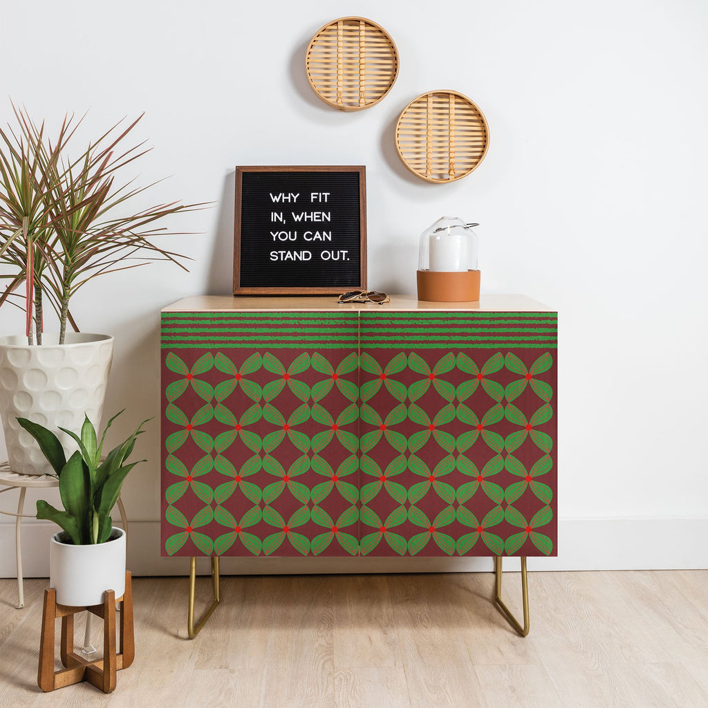 Mirimo Bows and Christmas Greens Credenza