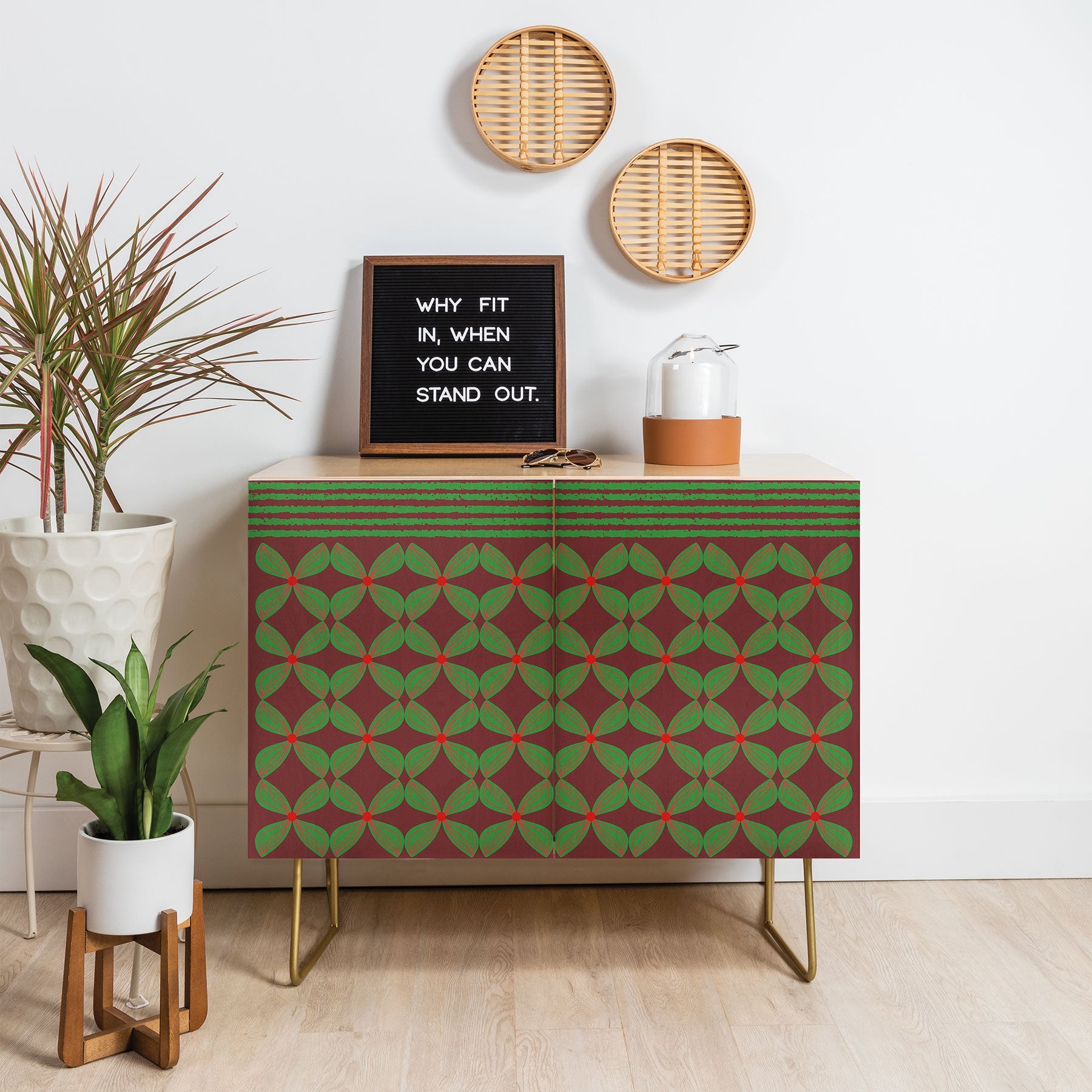 Mirimo Bows and Christmas Greens Credenza