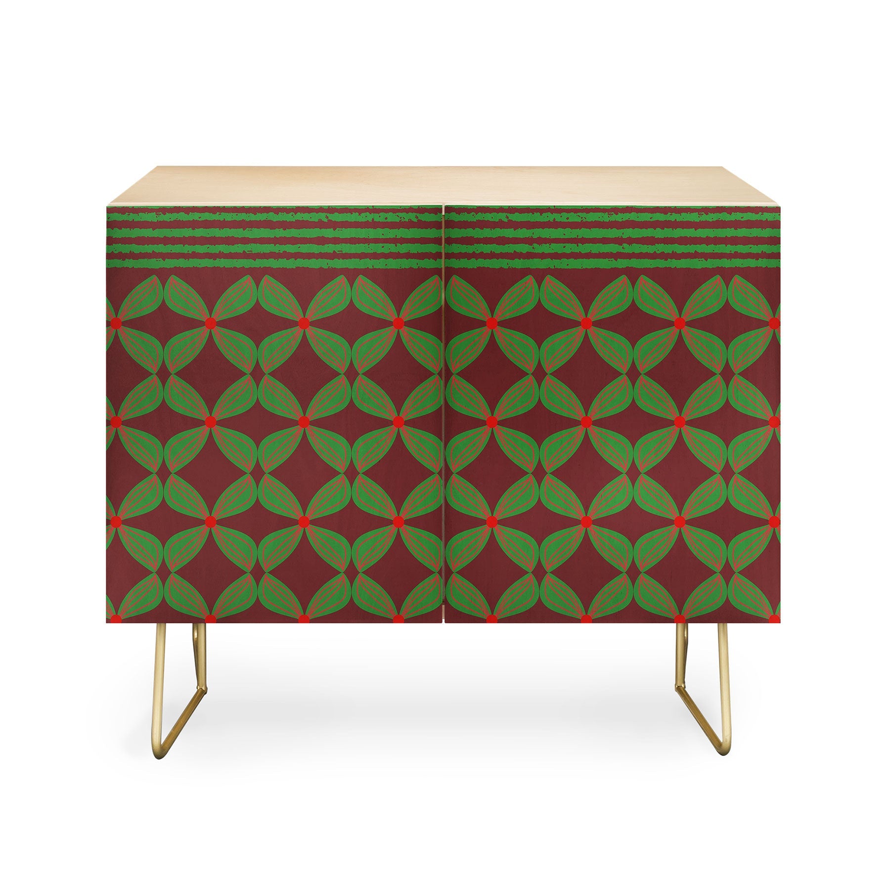 Mirimo Bows and Christmas Greens Credenza