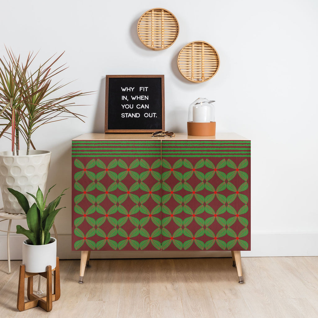 Mirimo Bows and Christmas Greens Credenza