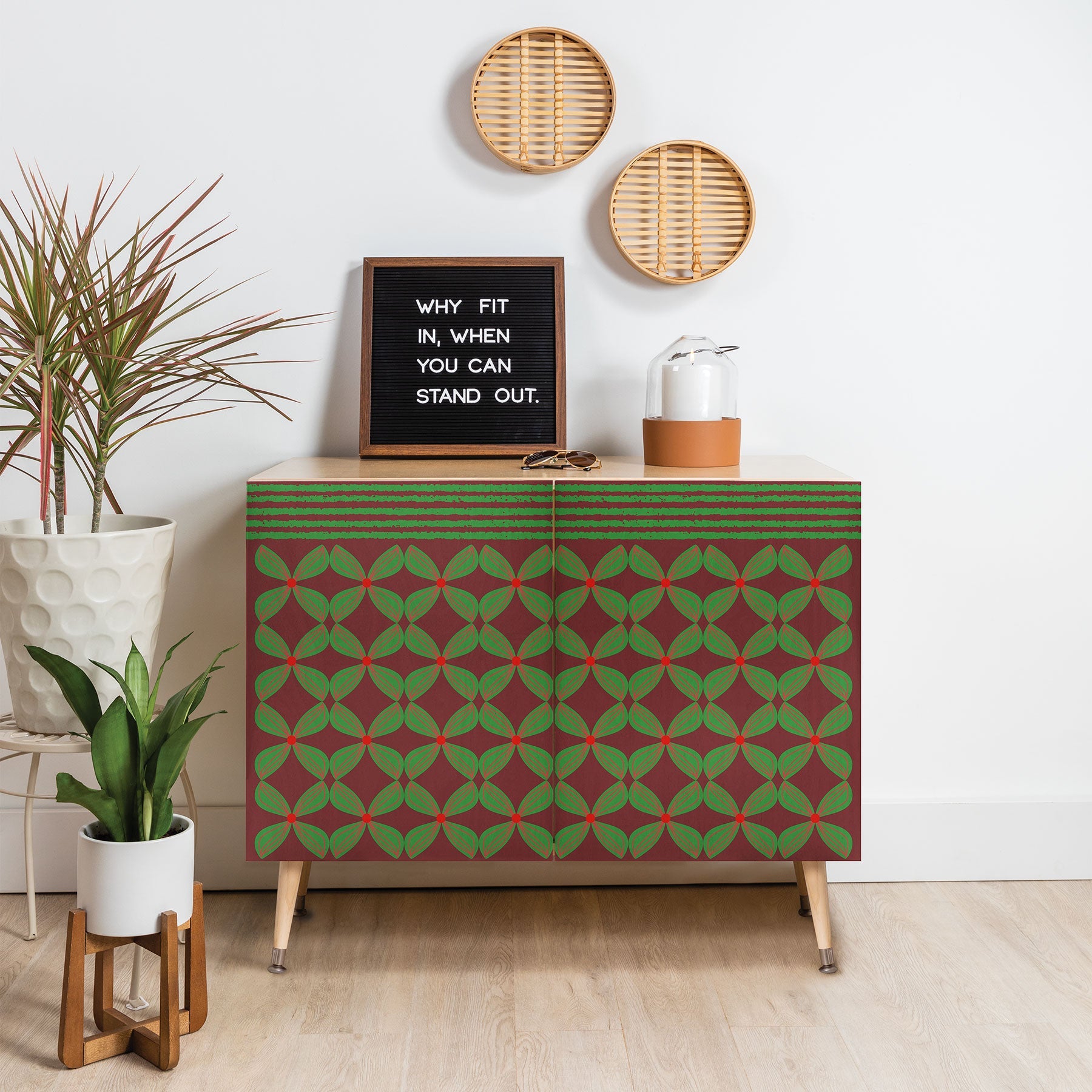 Mirimo Bows and Christmas Greens Credenza