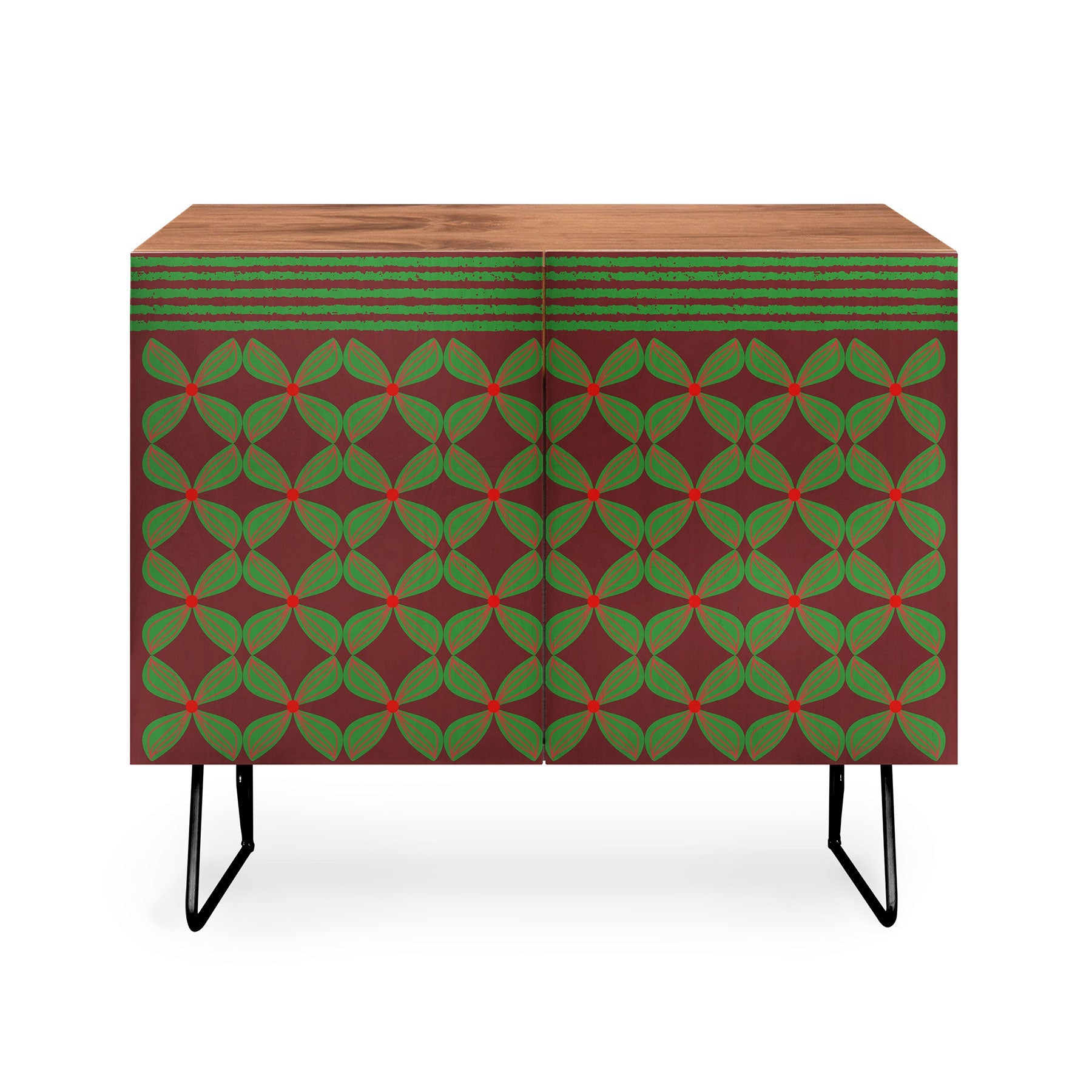 Mirimo Bows and Christmas Greens Credenza