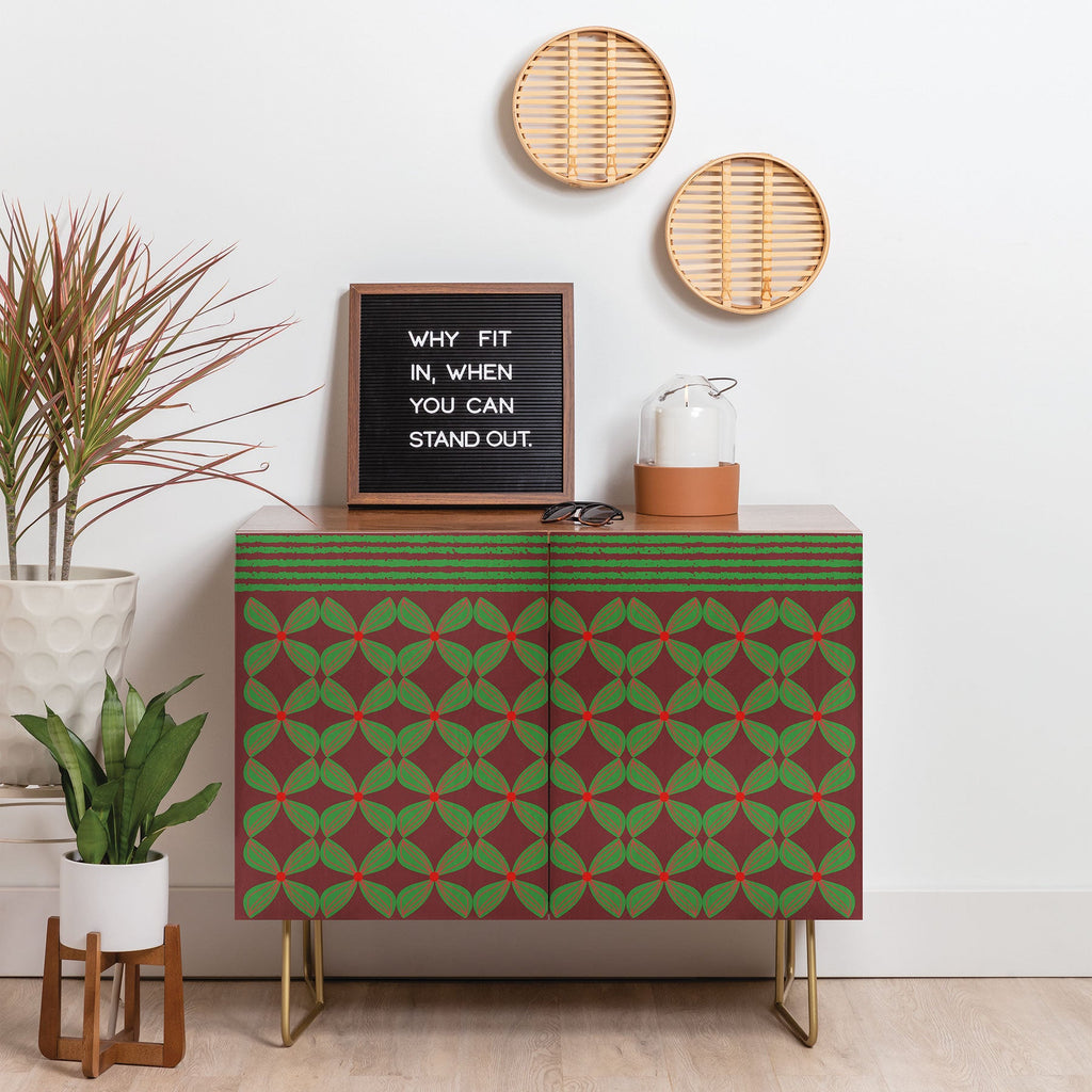 Mirimo Bows and Christmas Greens Credenza