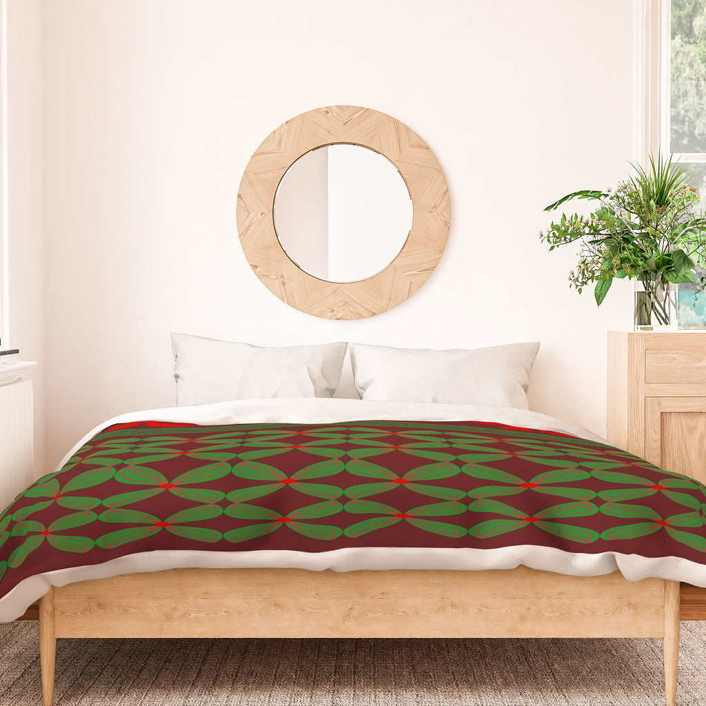 Mirimo Bows and Christmas Greens Duvet Cover
