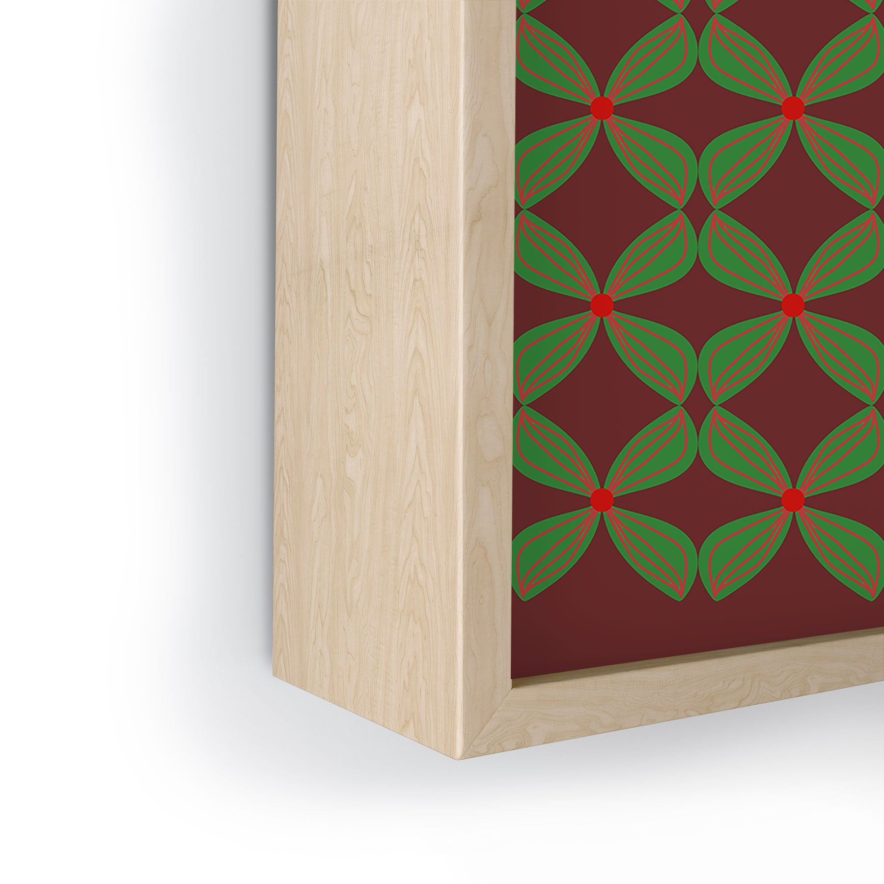 Mirimo Bows and Christmas Greens Framed Mini Art Print