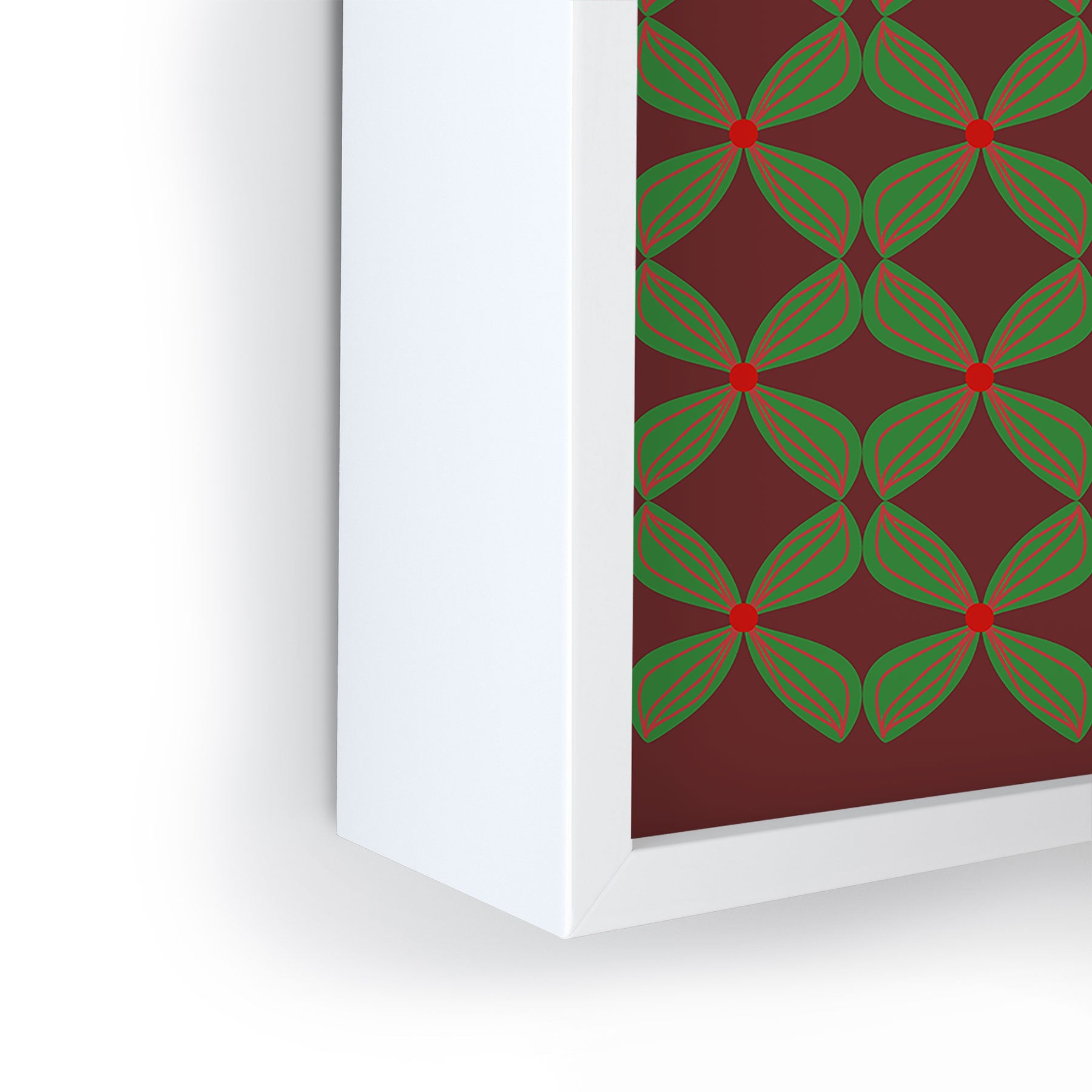 Mirimo Bows and Christmas Greens Framed Mini Art Print