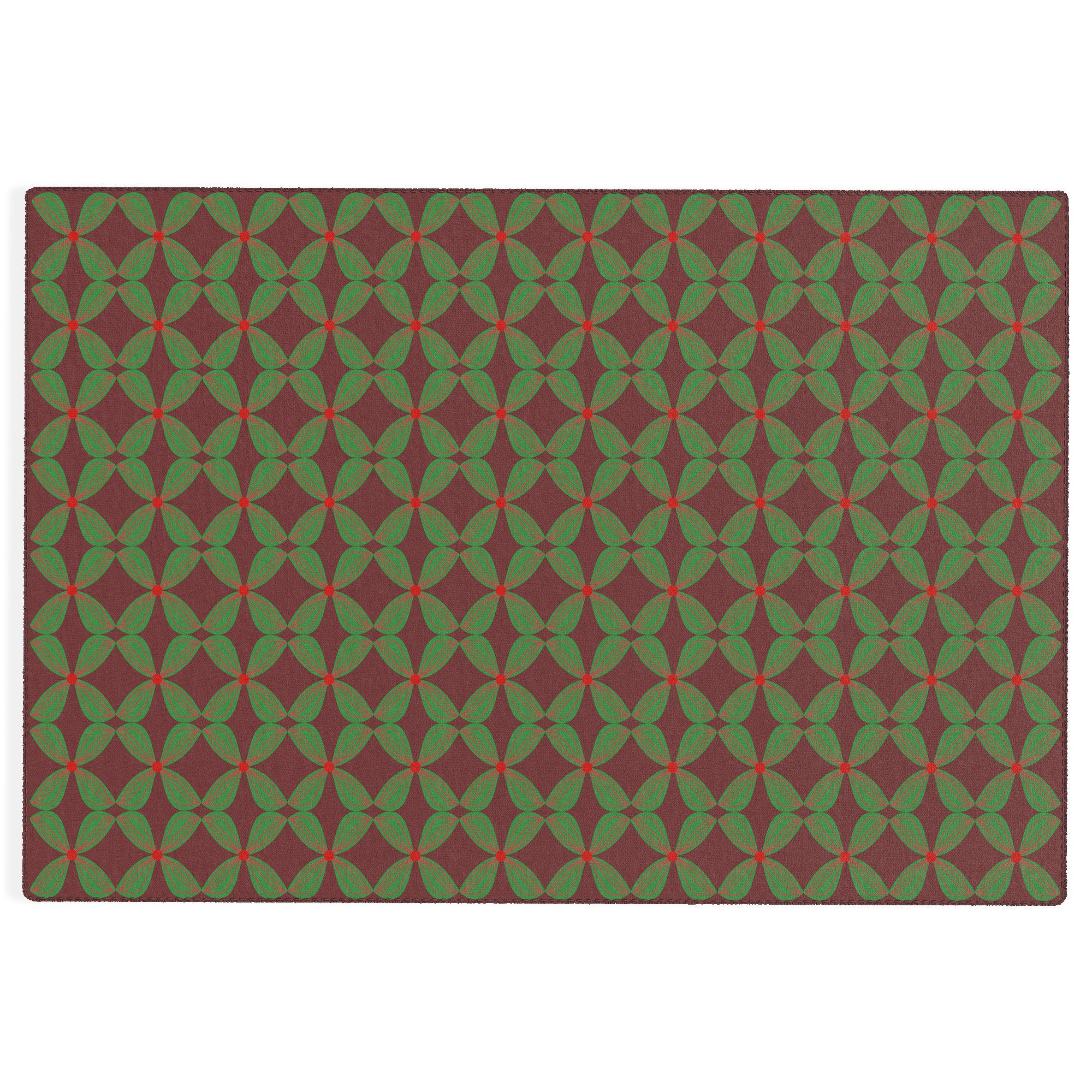 Mirimo Bows and Christmas Greens Outdoor Rug
