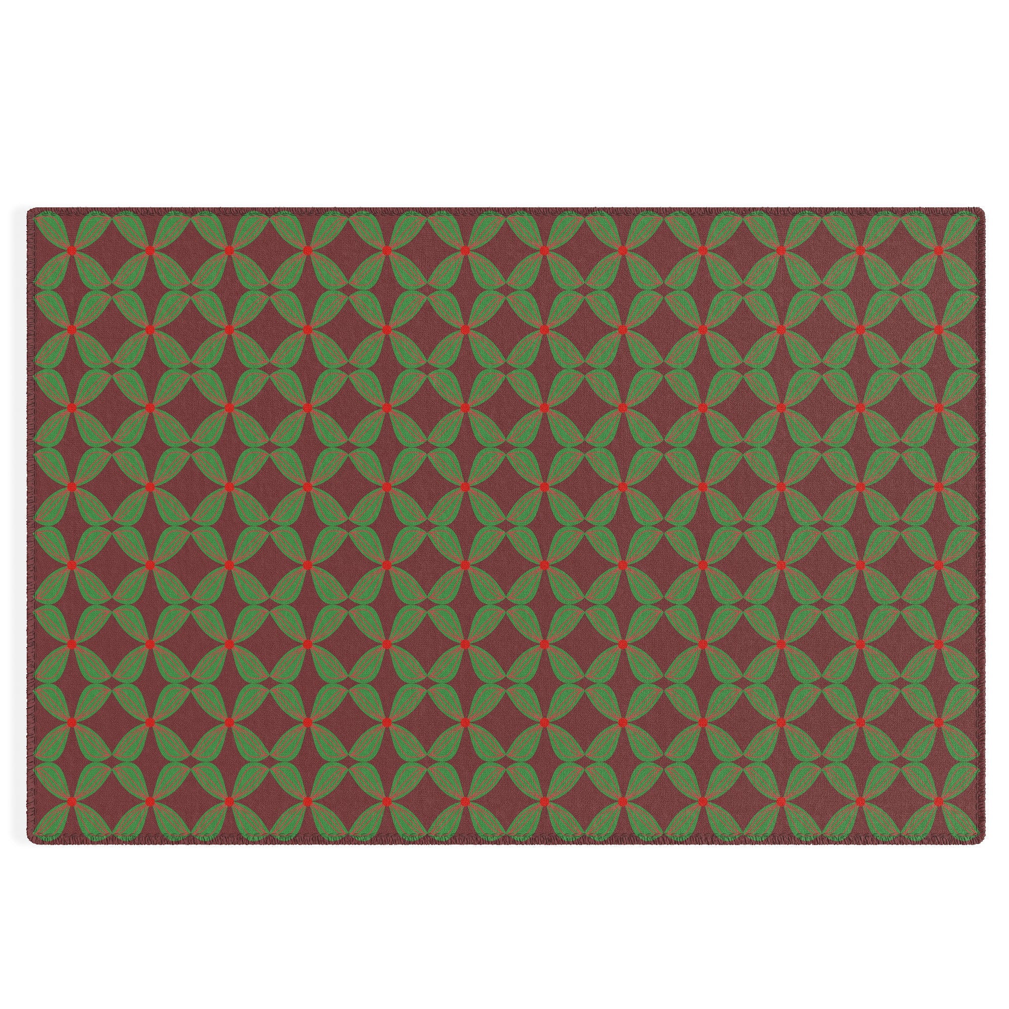 Mirimo Bows and Christmas Greens Outdoor Rug