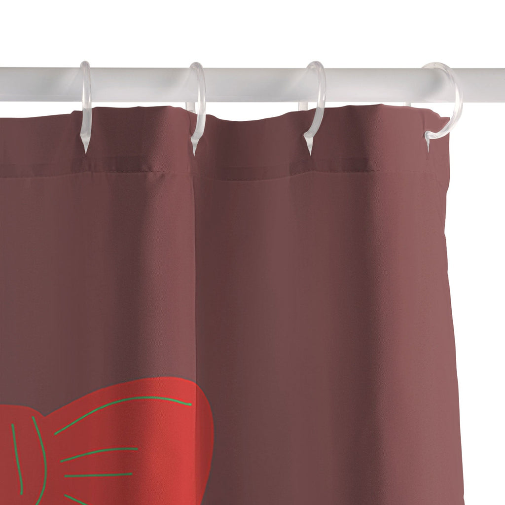 Mirimo Bows and Christmas Greens Shower Curtain