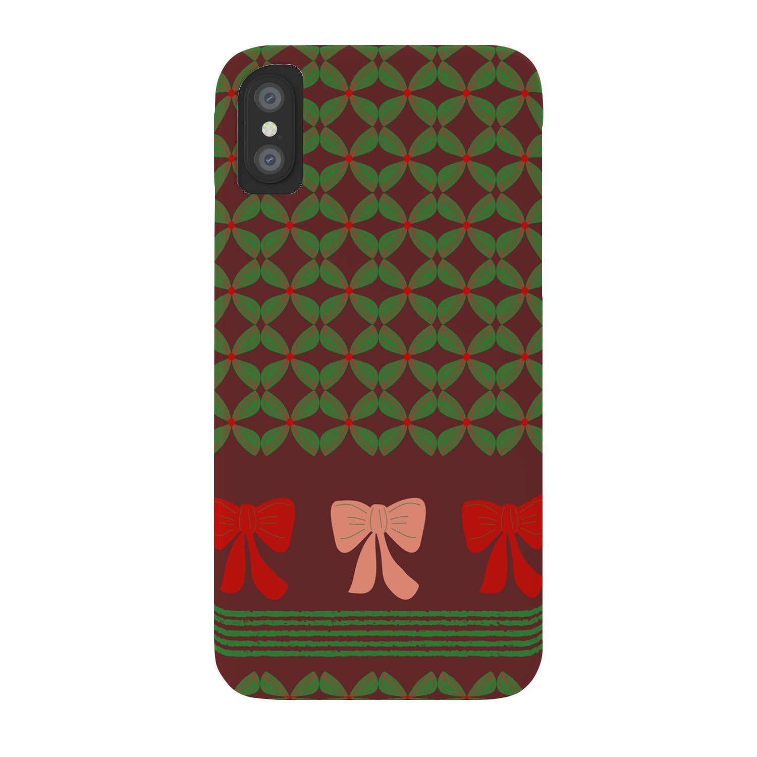 Mirimo Bows and Christmas Greens Phone Case