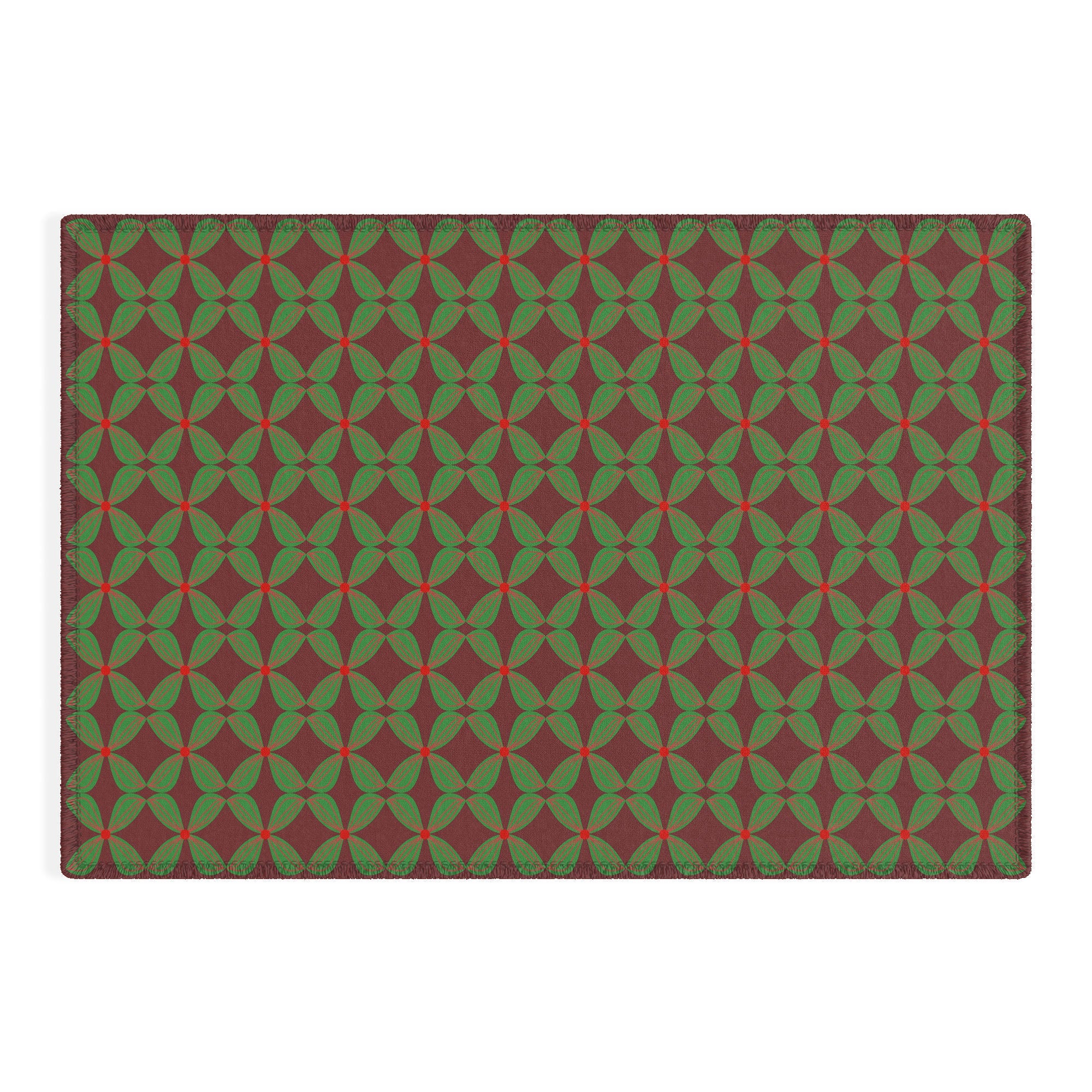 Mirimo Bows and Christmas Greens Outdoor Rug