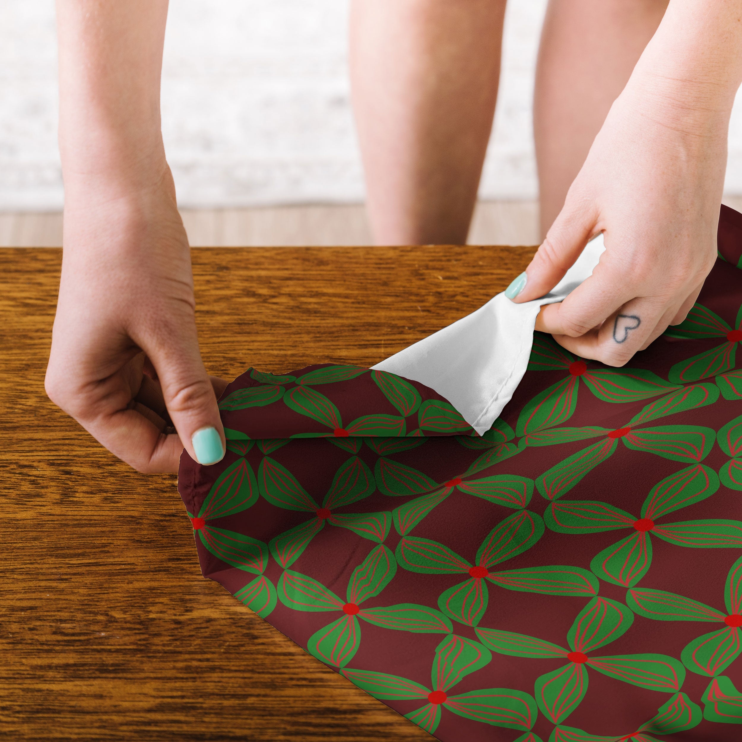 Mirimo Bows and Christmas Greens Tapestry