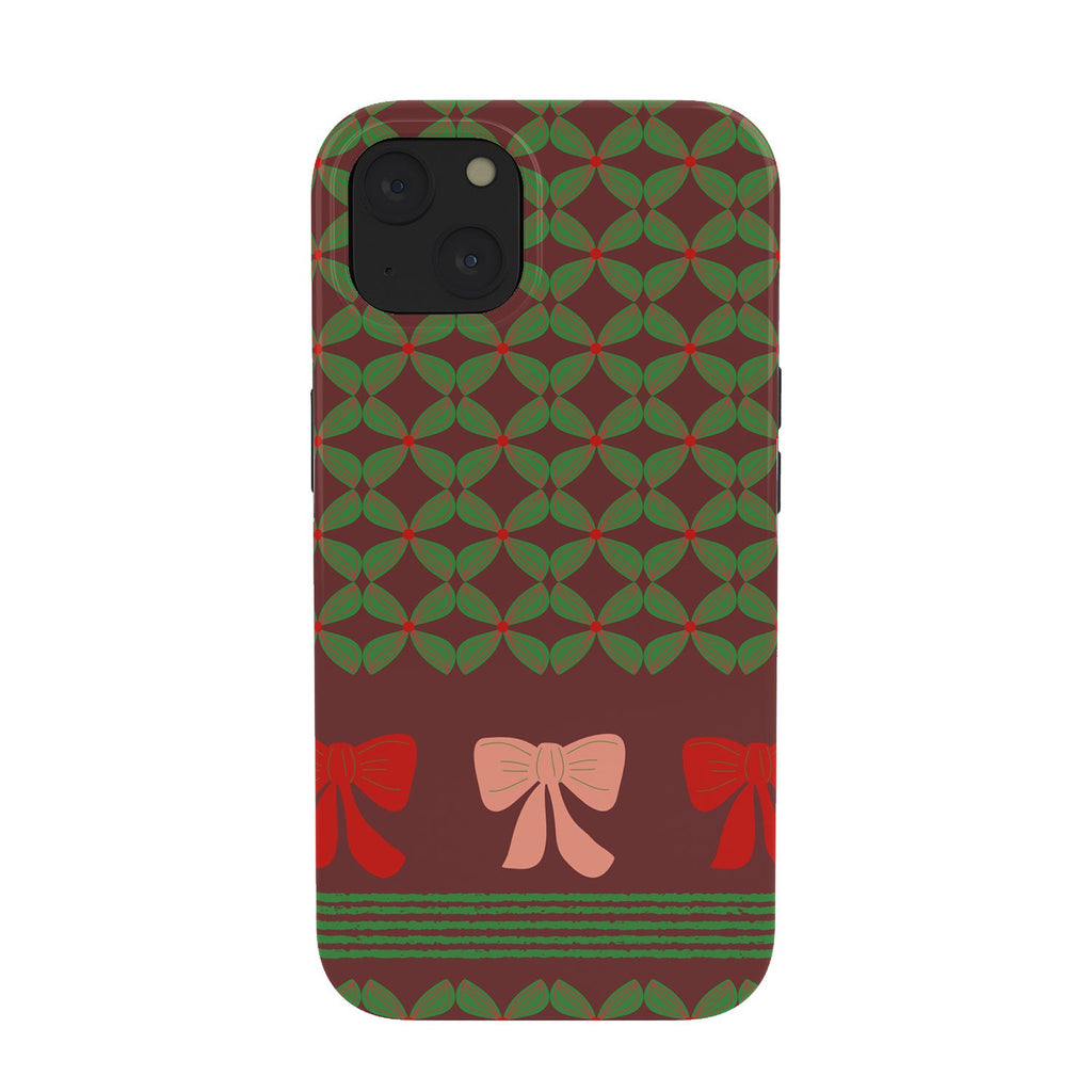 Mirimo Bows and Christmas Greens Phone Case