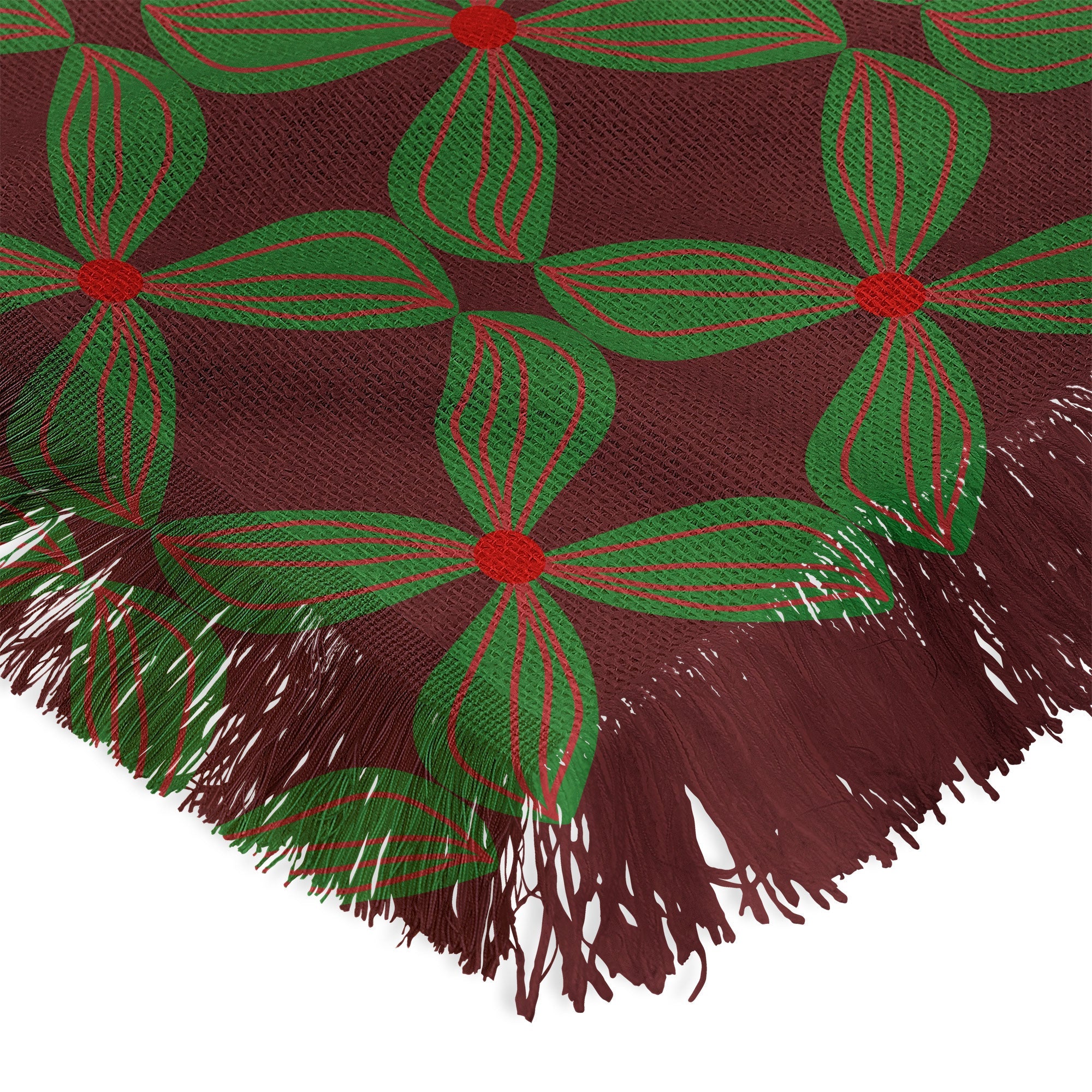 Mirimo Bows and Christmas Greens Throw Blanket