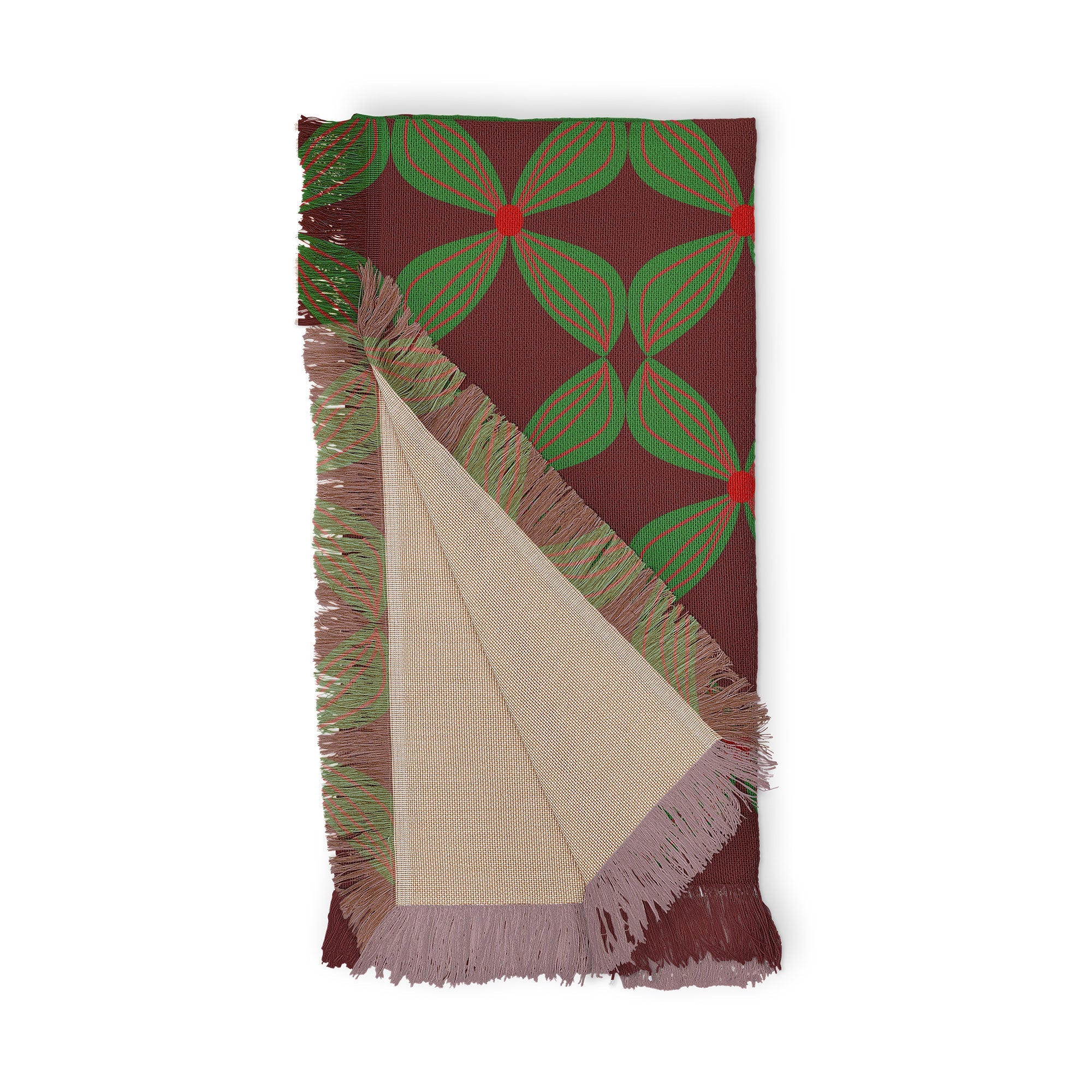 Mirimo Bows and Christmas Greens Throw Blanket
