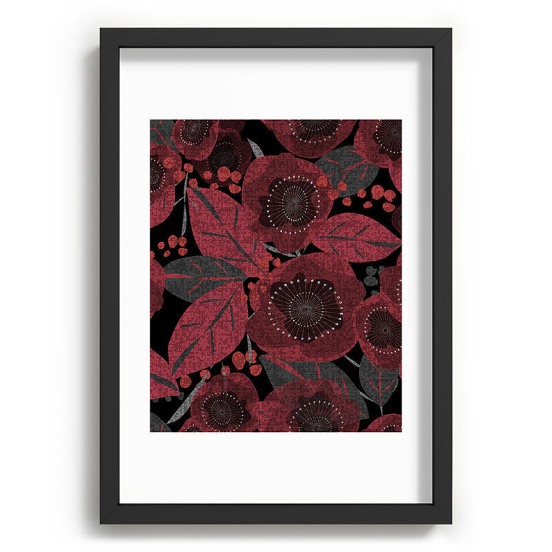 Mirimo Dark Red Romance Recessed Framing Rectangle