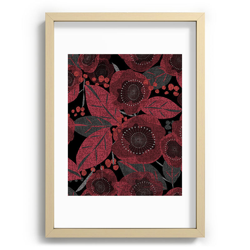 Mirimo Dark Red Romance Recessed Framing Rectangle