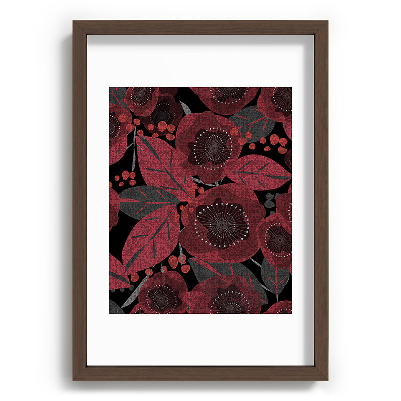 Mirimo Dark Red Romance Recessed Framing Rectangle