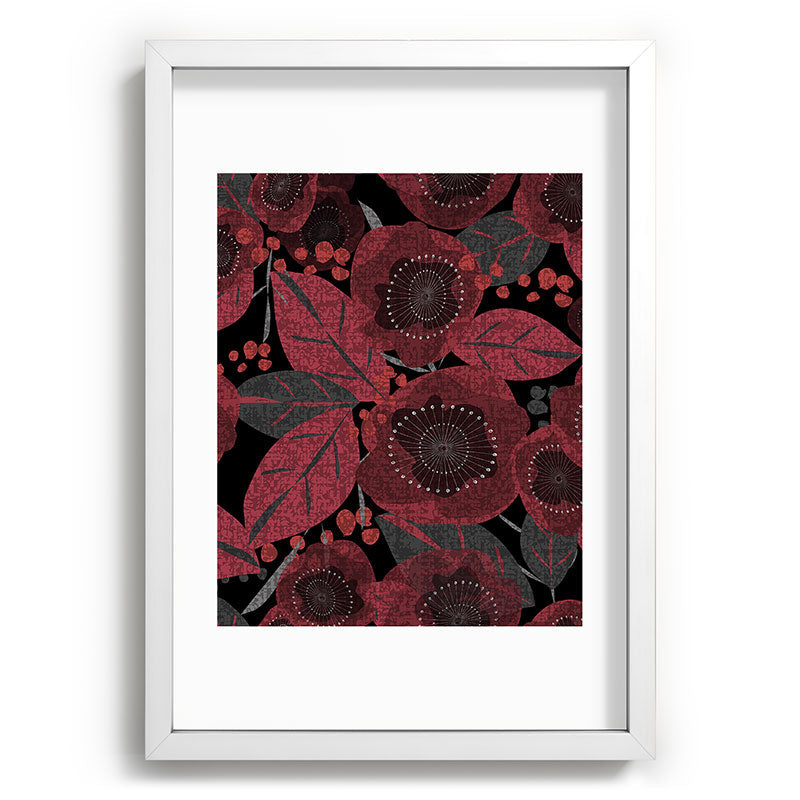 Mirimo Dark Red Romance Recessed Framing Rectangle