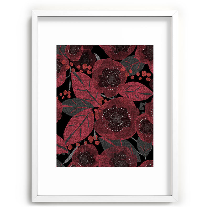 Mirimo Dark Red Romance Recessed Framing Rectangle