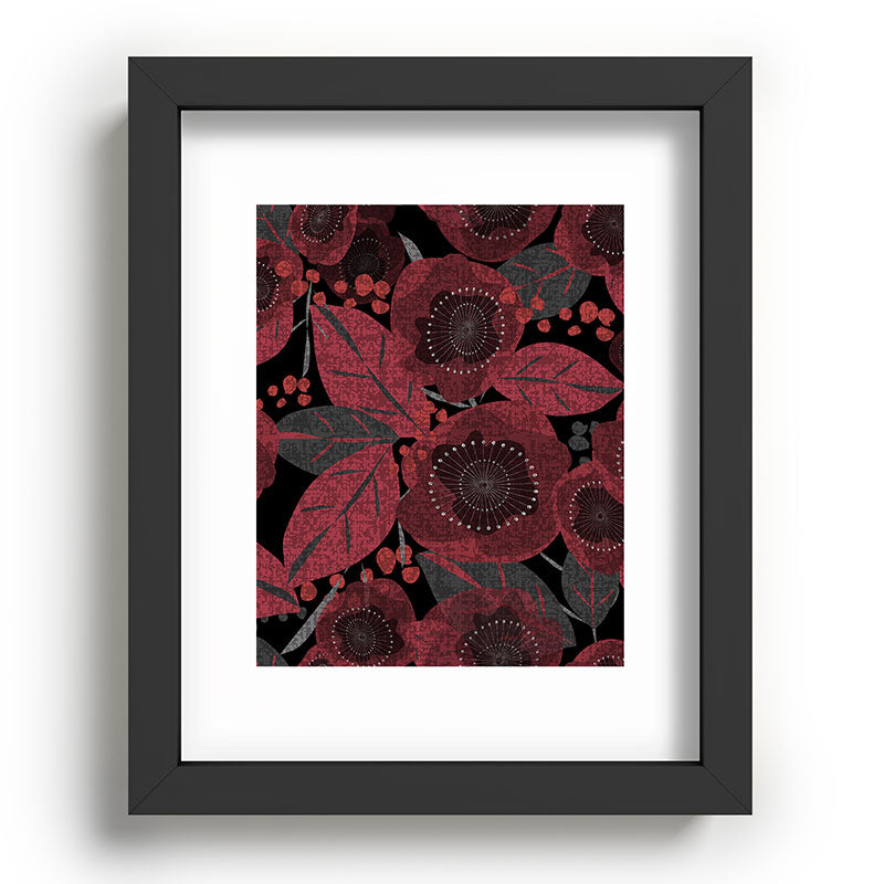 Mirimo Dark Red Romance Recessed Framing Rectangle