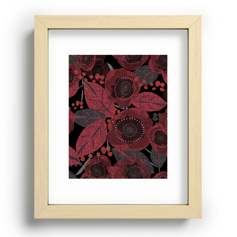 Mirimo Dark Red Romance Recessed Framing Rectangle