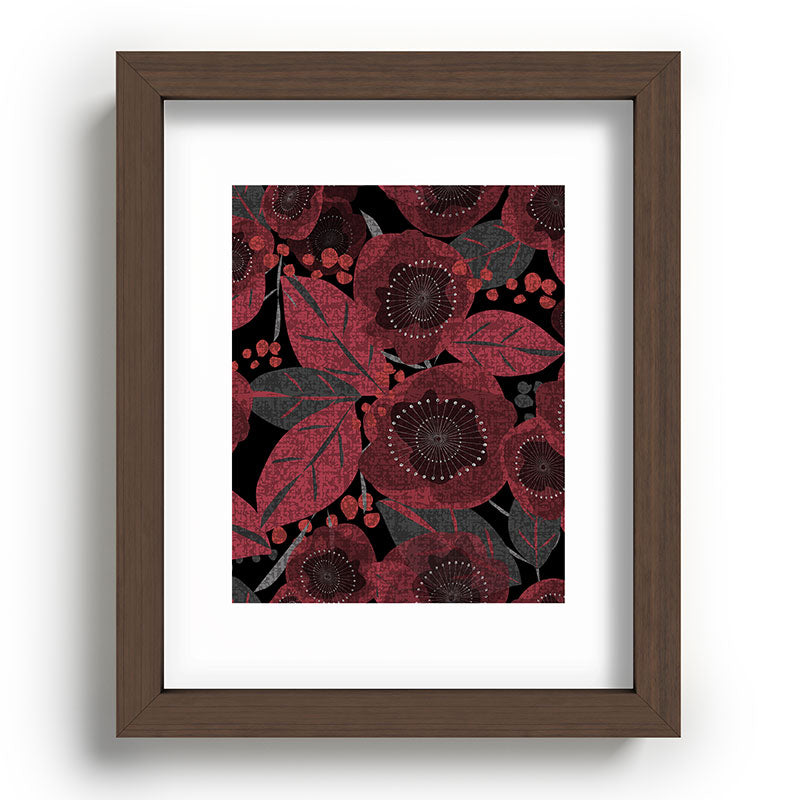 Mirimo Dark Red Romance Recessed Framing Rectangle