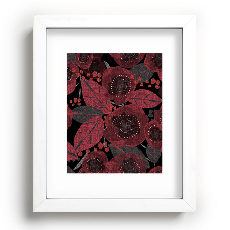 Mirimo Dark Red Romance Recessed Framing Rectangle
