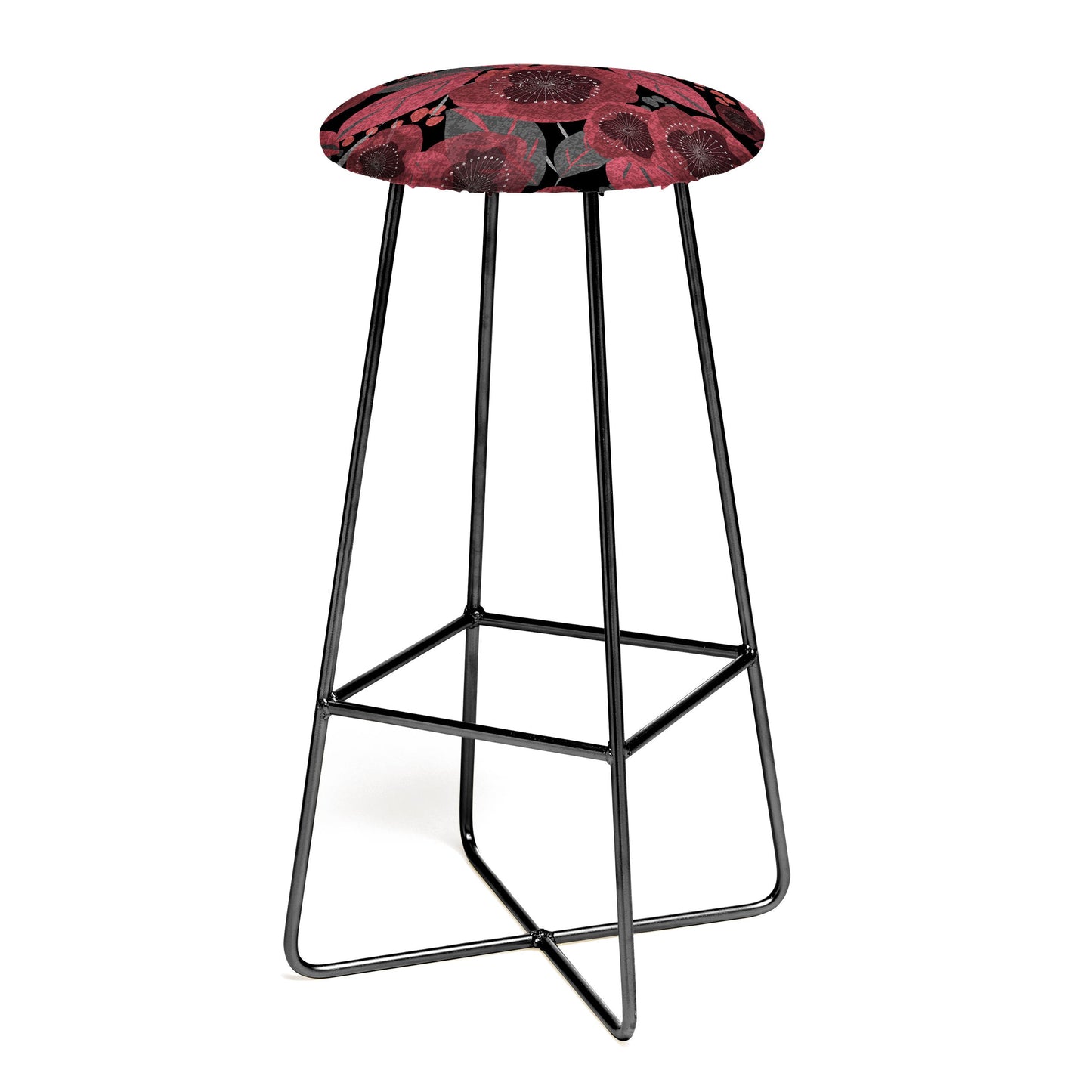 Mirimo Dark Red Romance Bar Stool