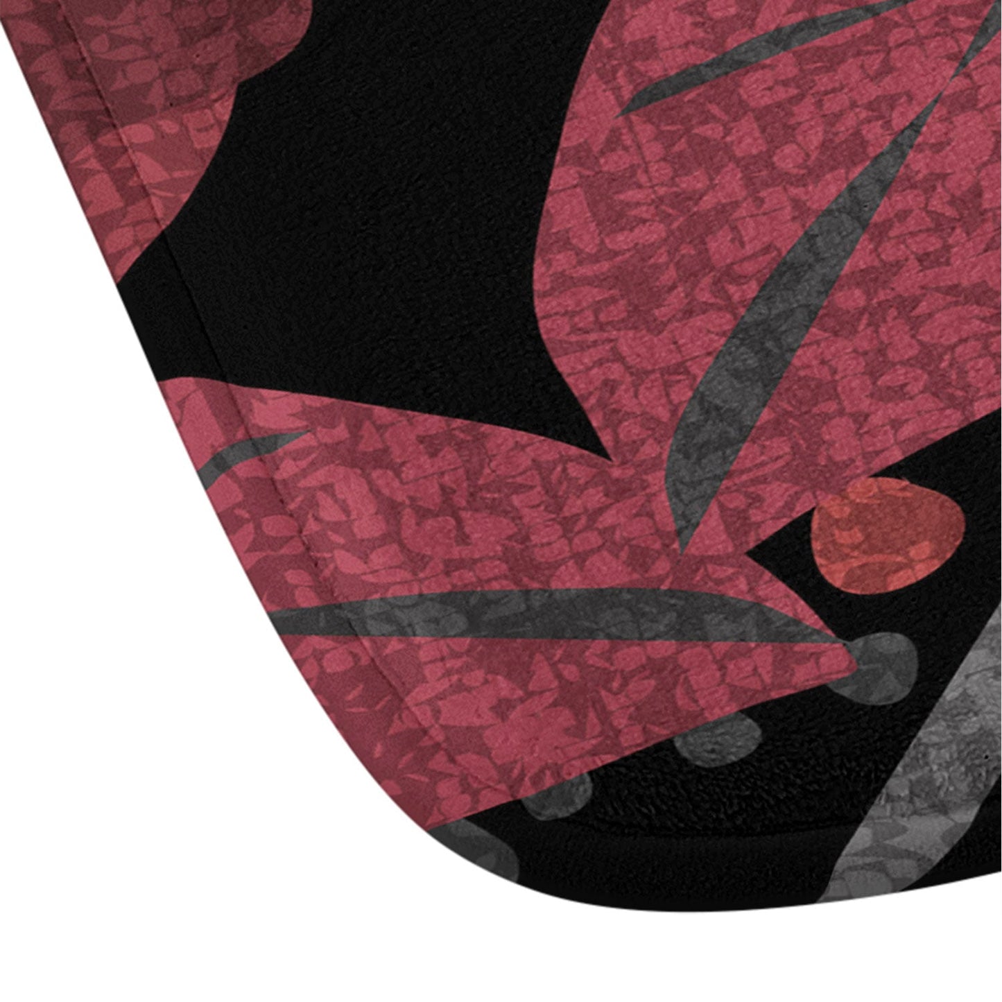 Mirimo Dark Red Romance Memory Foam Bath Mat