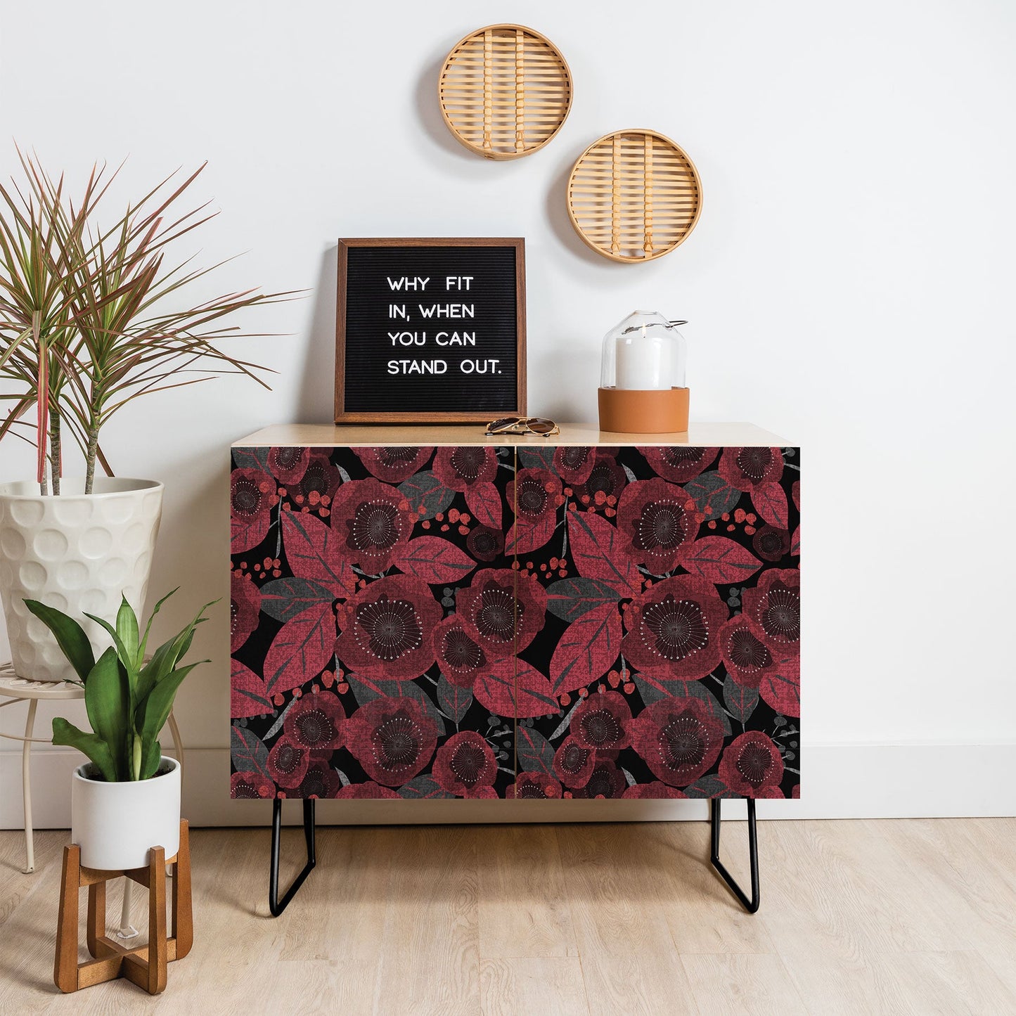 Mirimo Dark Red Romance Credenza