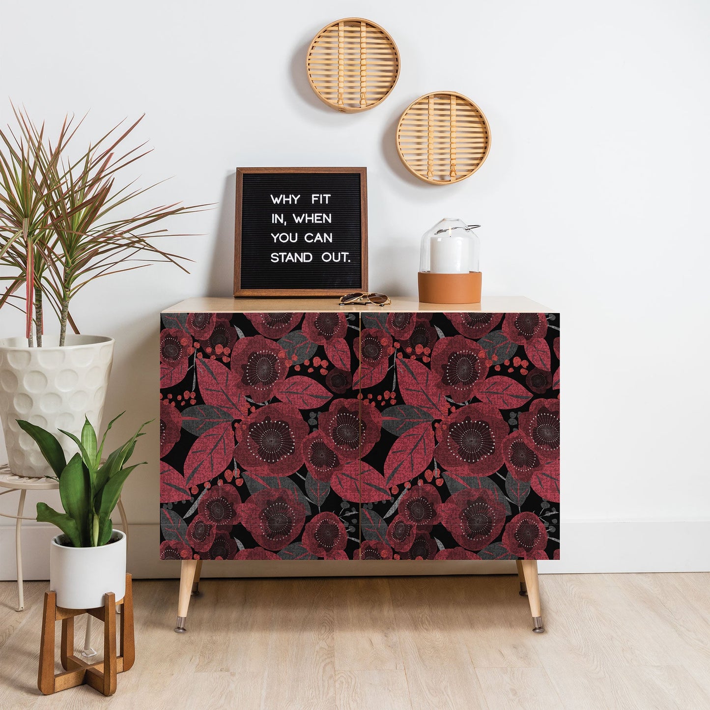 Mirimo Dark Red Romance Credenza