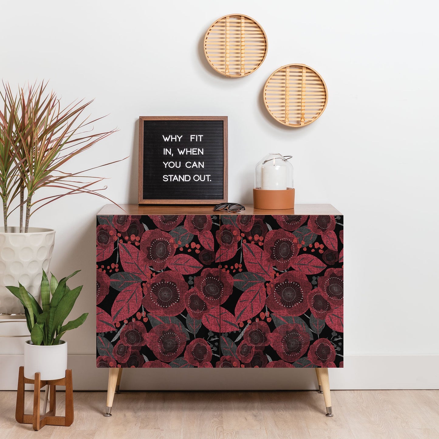 Mirimo Dark Red Romance Credenza