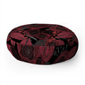 Mirimo Dark Red Romance Floor Pillow Round