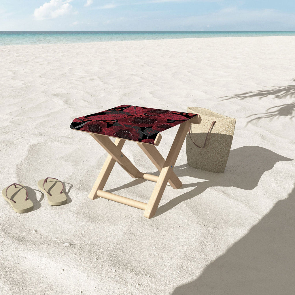 Mirimo Dark Red Romance Folding Stool