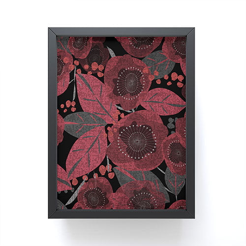 Mirimo Dark Red Romance Framed Mini Art Print