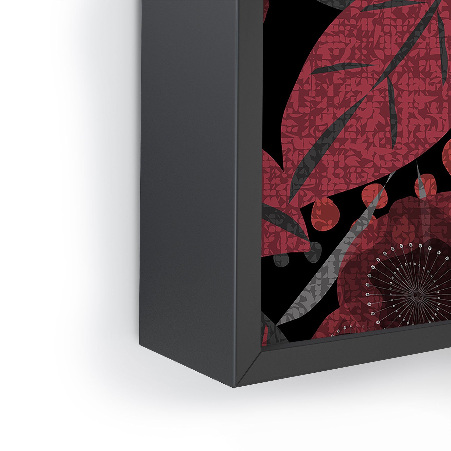 Mirimo Dark Red Romance Framed Mini Art Print